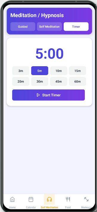 Self meditation screen