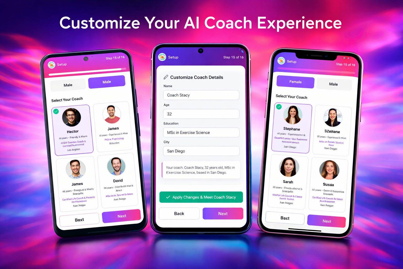 Customize coach experience banner