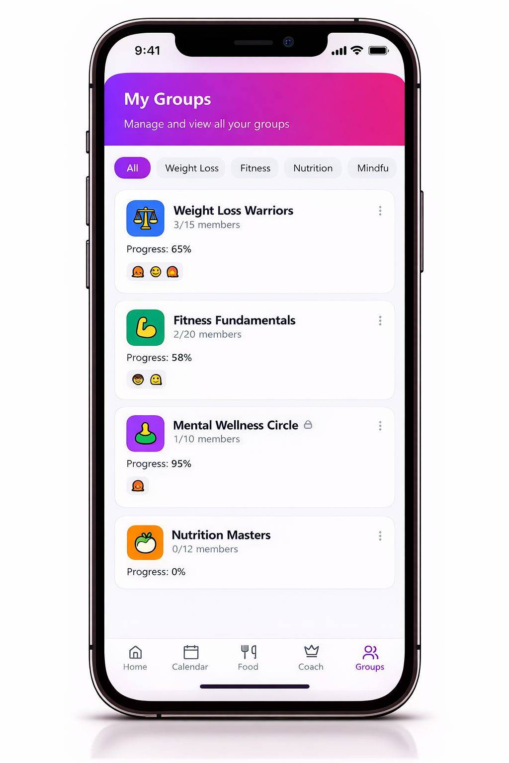 Coach selection male