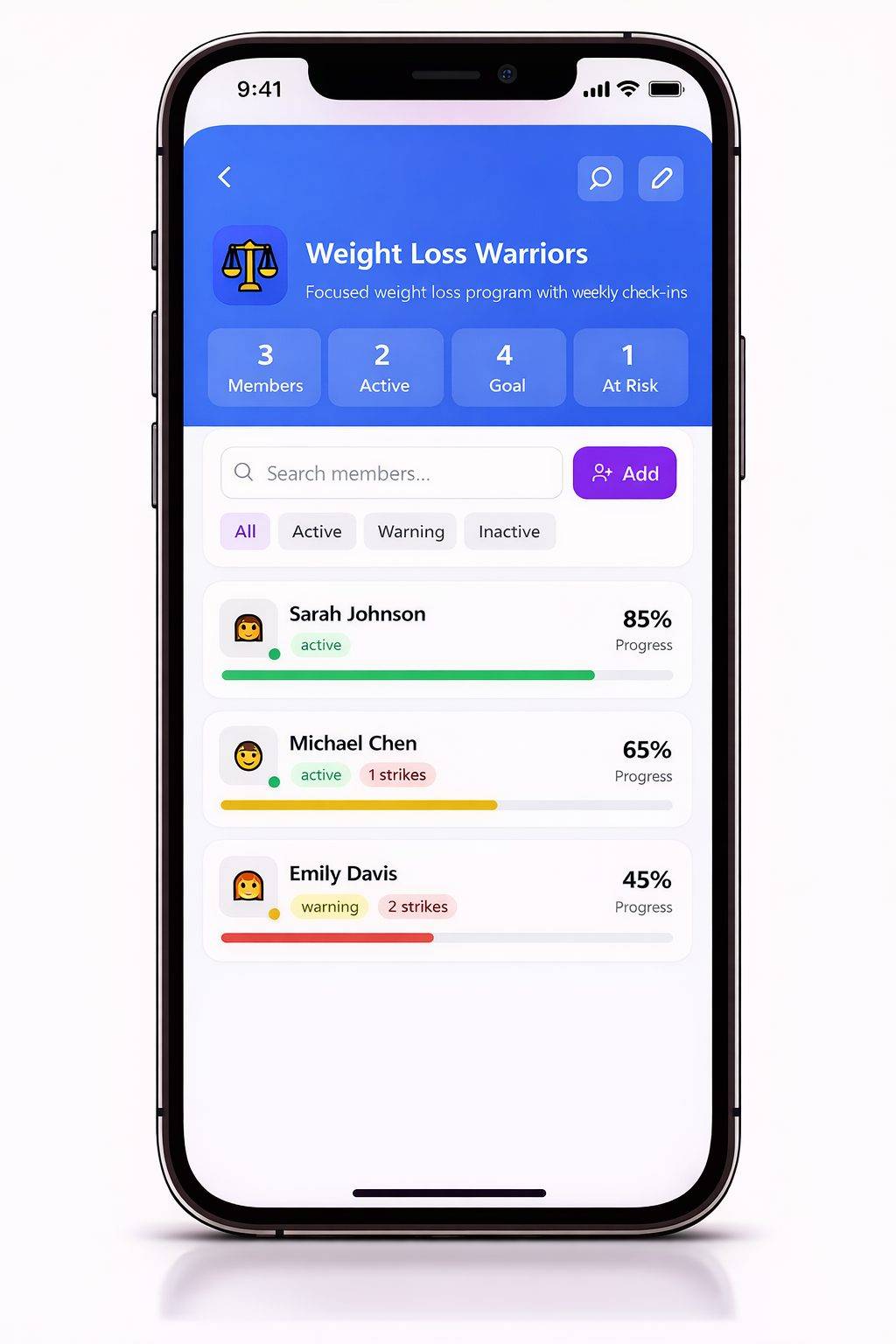 Coach selection female